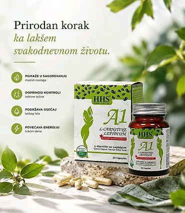 Suplementi: **Detox line čaj + A1 L-Carnitine kapsule** Prirodni biljni program — 15