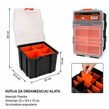 KMT Plastična kutija za alat 9361053 Praktična kutija za organizaciju