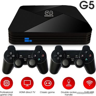 games: Игровая консоль Powkiddy B-01 Game Box G5 64 ГБ и TV BOX Android 9.1