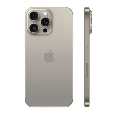Apple iPhone: IPhone 15 Pro Max, Б/у, 512 ГБ, Natural Titanium, Защитное стекло, Чехол, Кабель, 88 %