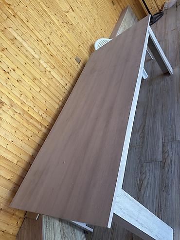 laminat mebel: Mebel: Taxta görünümlü geniş yemək/iş masası - Material — 2