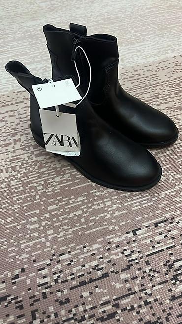 обув: Набор детской обуви (3 пары): 1) Ботинки ZARA, черные — 2