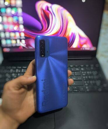 Xiaomi: Xiaomi, Redmi 9T, Б/у, 64 ГБ, цвет - Голубой, 2 SIM, eSIM