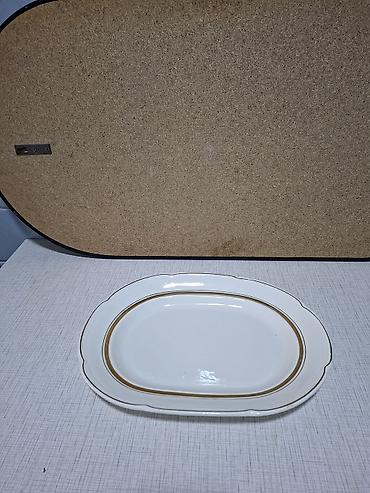 Наборы посуды: Набор столовой посуды и салатников. Фарфор «ЗИК» (белый с золотой — 27