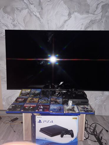 электронная фоторамка: PlayStation 4 с огромным телевизором Xiaomi redmi 4 k 120 гц (ширина