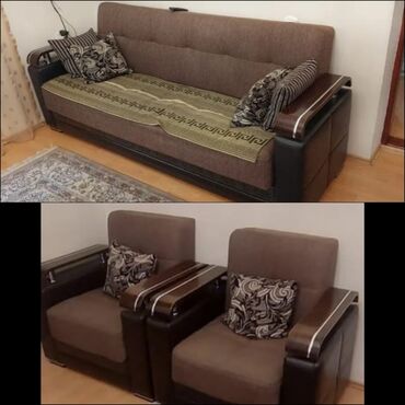 Təsbehlər: İşlənmiş, Divan, 2 kreslo, Bazalı, Açılan