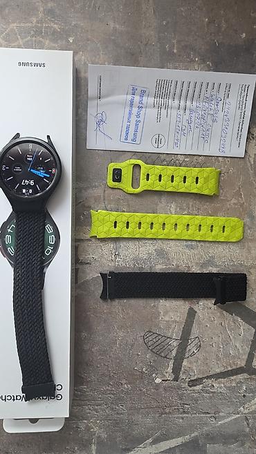 Акылдуу сааттар: Galaxy watch 6 classic cau все функции работают. Состояние отличное — 2