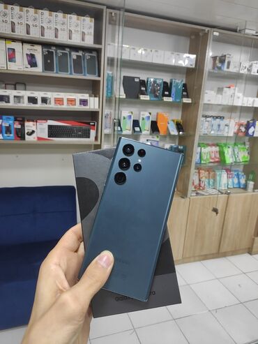samsung 21s qiymeti: Samsung Galaxy S22 Ultra, 256 GB, rəng - Göy, Zəmanət, Barmaq izi, Simsiz şarj
