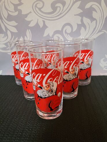 Čaše: Case nove,vintaz Coca Cola francuske. Nove case,sve na njima odsjaj — 10