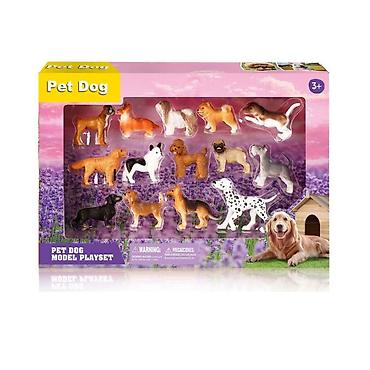guess sorc: Set pasa 14pcs – Pet Dog Model Playset Opis: Kolekcija od 14 pažljivo — 1