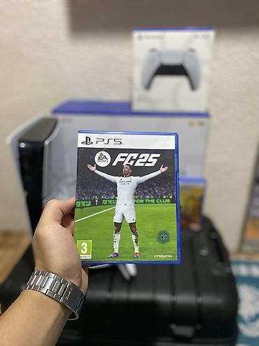 диск ps: Sony ps 5 slim + 2 игр на дисках + два джойстика. Не шумит, не — 5