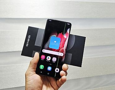 mini 4k: Samsung Galaxy S21 Ultra 5G, Б/у, 256 ГБ, цвет - Черный, 1 SIM, 2 SIM — 1