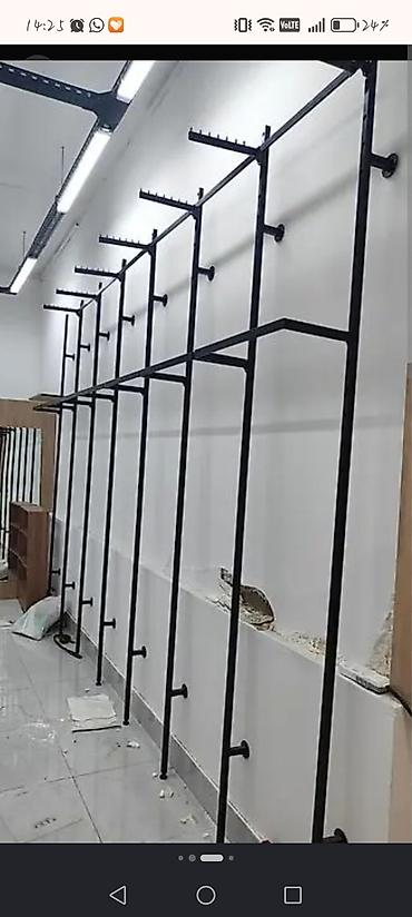 Rəf vitrinləri: Mağaza üçün metal divar vitrin sistemi 800m alinib 400e satılır 20kv — 1