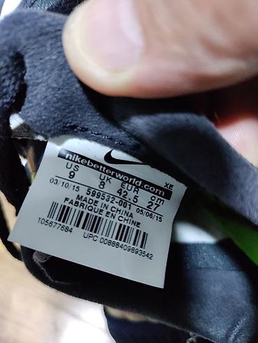 nike hyperko: Nike firmasının qara və yaşıl rəngli idman Original 100% — 6