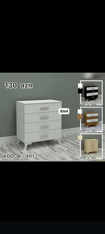 kamot qablari: Komod və güzgülü komod dəsti Model və kodlar: - Komod, 4 çekmecəli – — 1