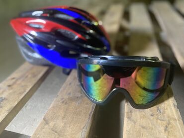 очки спорт: Продается вело шлем и очки хорошем состоянии как новые цена