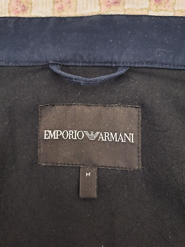 alfa industries: Мужская куртка, M, Emporio Armani, Б/у, цвет - Синий — 2