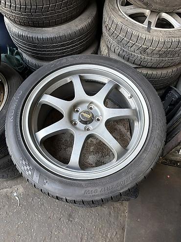 Колеса в сборе 215 / 45 / R 17, Лето, Б/у, 1 шт, Легковые, Литые, отверстий - 5
