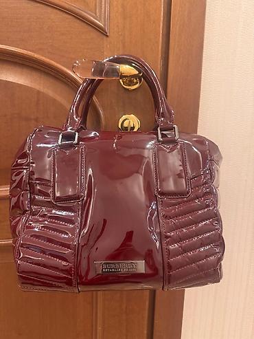 Çantalar: Tecili satilir Yaxshi veziyyetde,lak chanta,Burberry,boyuk. Лаковая — 8