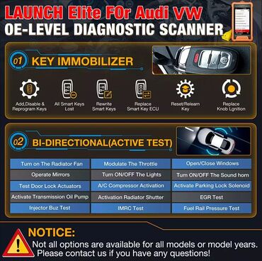 Alati za automobile: Ovo - LAUNCH X431 Creader Elite za Audi, VW, Skoda, Seat, Bentley — 8