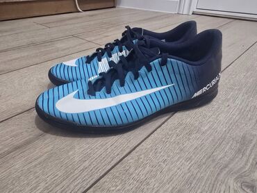 бутсы 38: Футзалки,бутсы Nike Mercurial X оригинал, размер 41,в сине-голубой