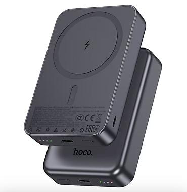повербанк с максейф: HOCO магнитный внешний аккумулятор (MagSafe Power Bank) - Емкость — 2