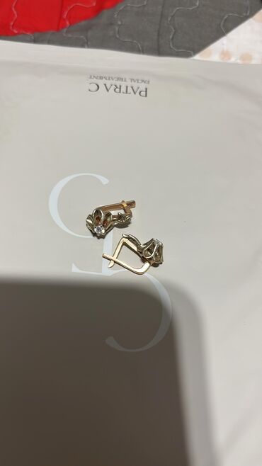 скупка драгоценных камней: Серьги, Проба 585, Фианит, Женские, Винтажный стиль