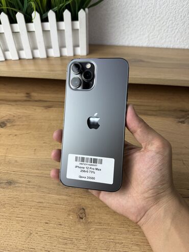 айфон 12 реплика купить: IPhone 12 Pro Max, Б/у, 256 ГБ, Graphite, Защитное стекло, Чехол, 73 %