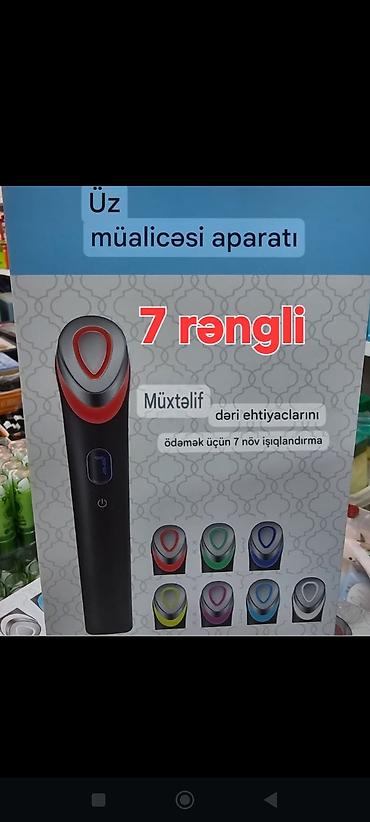 Üz müalicəsi aparatı – 7 rəngli LED işıqlanma - Müxtəlif dəri