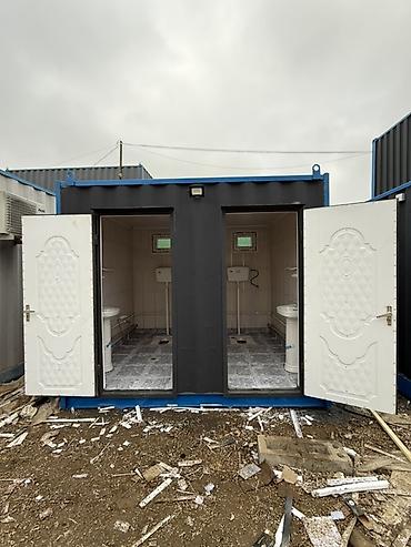 Konteynerlər: Konteyner tipli sanitar qovşağı – 4 bölməli modul WC - Sənaye tipli — 7