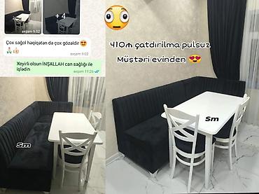 Mətbəx üçün künc dəsti - L‑şəkilli yumşaq künc divanı: qara rəng, dik lalafo.az -da Mətbəx üçün künc dəsti - L‑şəkilli yumşaq künc divanı: qara rəng, dik