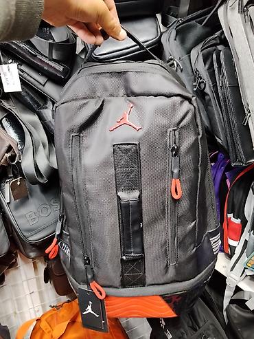 puma рюкзак: Городской/спортивный рюкзак Jordan - Цвет: черный с красными — 1