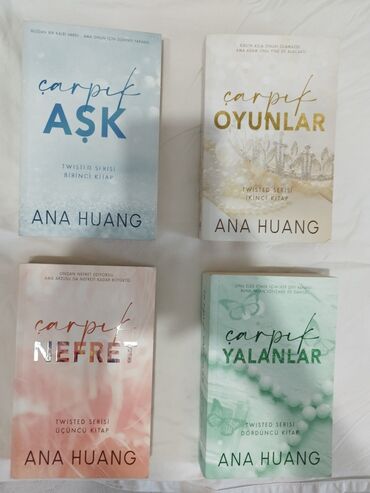 Çarpık serisi, Aşk(8₼), Oyunlar(8₼), Nefret(8), Yalanlar(7₼, ilk 32