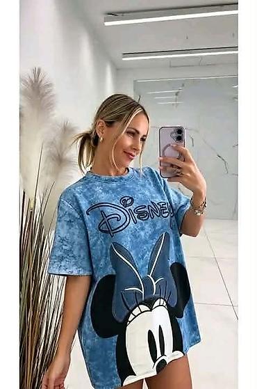 medvedic dobrog srca: Oversized majica kratkih rukava sa Disney motivima. - Široka,duža — 2
