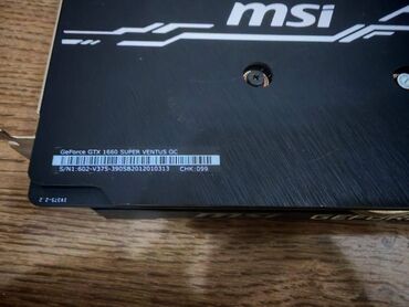 rtx 3060 qiymeti: Videokart MSI GeForce GTX 1660 Super, 6 GB, İşlənmiş