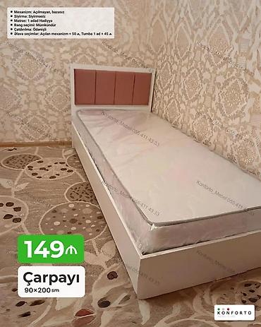 dosekler: Çarpayı – 90×200 sm - Mexanizm: Açılmayan, bazasız - Sıyırma — 1