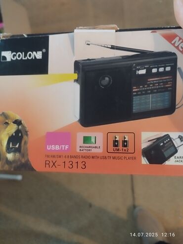 Dinamiklər və kolonkalar: GOLON brendi tərəfindən istehsal olunan RX-1313 modeli portativ radio