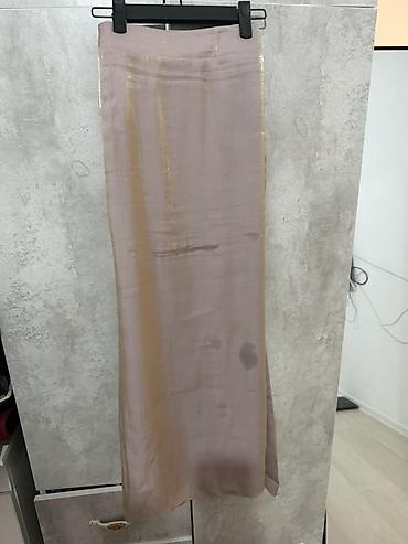 атласный рубашка: Костюм с юбкой, Модель юбки: Прямая, Миди, M — 2