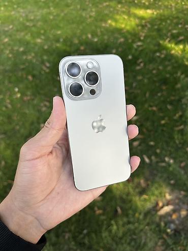 15 pro 512: IPhone 15 Pro, Б/у, 256 ГБ, Natural Titanium, Чехол, 100 % — 8