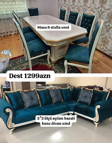 2 ci əl masa: Divan və Masa dəstləri — 1