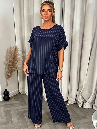 Kompleti: ✅Ženski komplet – široke pantalone i bluzica sa kratkim rukavima ✅2500 — 2