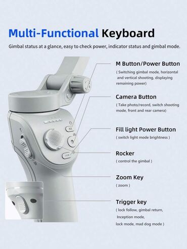 Telefon üçün stabilizatorlar: Agilli əl stablizatoru Stablizator Marka: TOKQI Model: M01 Ölçüsü -da lalafo.az — 7 Telefon üçün stabilizatorlar: Agilli əl stablizatoru Stablizator Marka: TOKQI Model: M01 Ölçüsü — 7