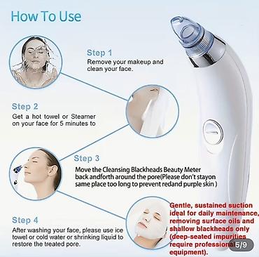 koja pencek: GENAI Blackhead Cleansing Beauty Meter – dərindən təmizləyən vakuum üz — 3