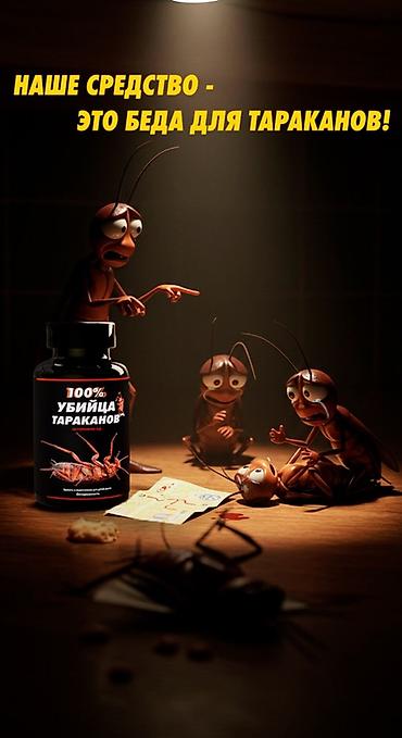 Другая бытовая химия и моющие средства: Средство от бытовых насекомых «100% Убийца тараканов» Назначение: - — 6