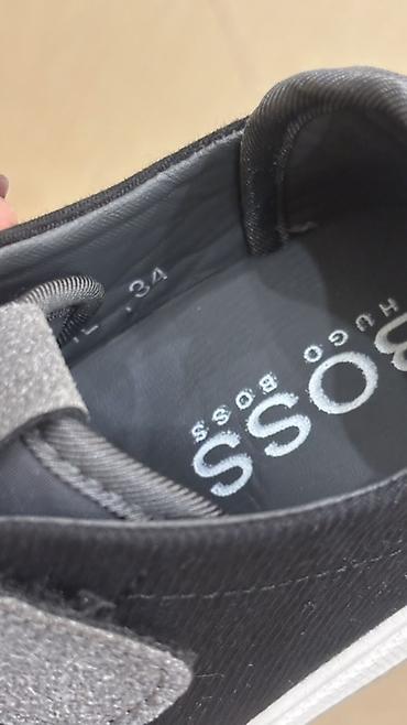 Krossovkalar: HUGO BOSS uşaq krossovkası -original - Rəng: qara üst, boz detal və — 5