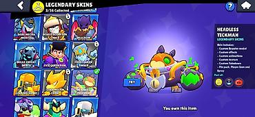max kinder: Brawl Stars hesabı – geniş skin kataloqu - Nadir: 69/104 toplanıb — 8