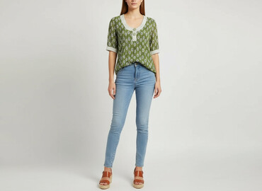 prosta sukienka z bufiastymi rękawami: Atmosphere, Women`s dress, size L