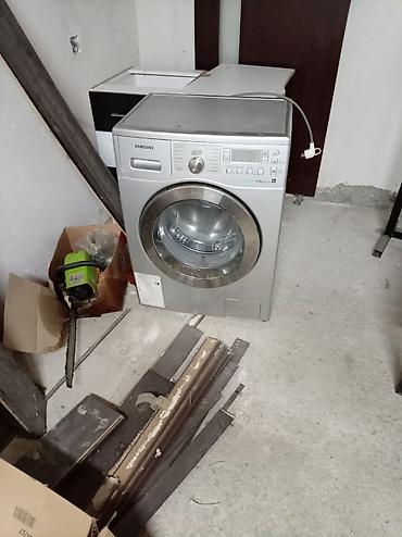 Paltaryuyan maşınlar: Samsung paltaryuyan maşın – ön yükləməli, gümüşü korpus. Catdirma var — 3