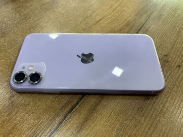 Apple iPhone: IPhone 11, Б/у, 128 ГБ, Зарядное устройство, Защитное стекло, Чехол, 76 %