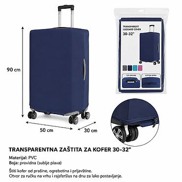 KMT Jednobojna zaštitna navlaka za kofer 30–32" Opis: - Navlaka za